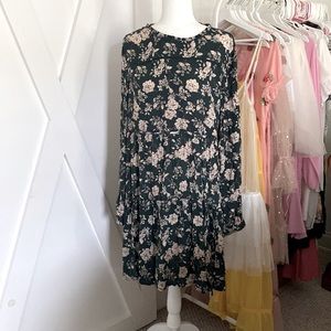 Green floral dress -Target size L